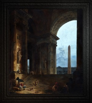 The Obelisk by Hubert Robert Classical Fine Art Old Masters Reproduction